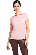 2022 Ariat Womens Talent Short Sleeve Polo Top 10039322 - Peach Blossom